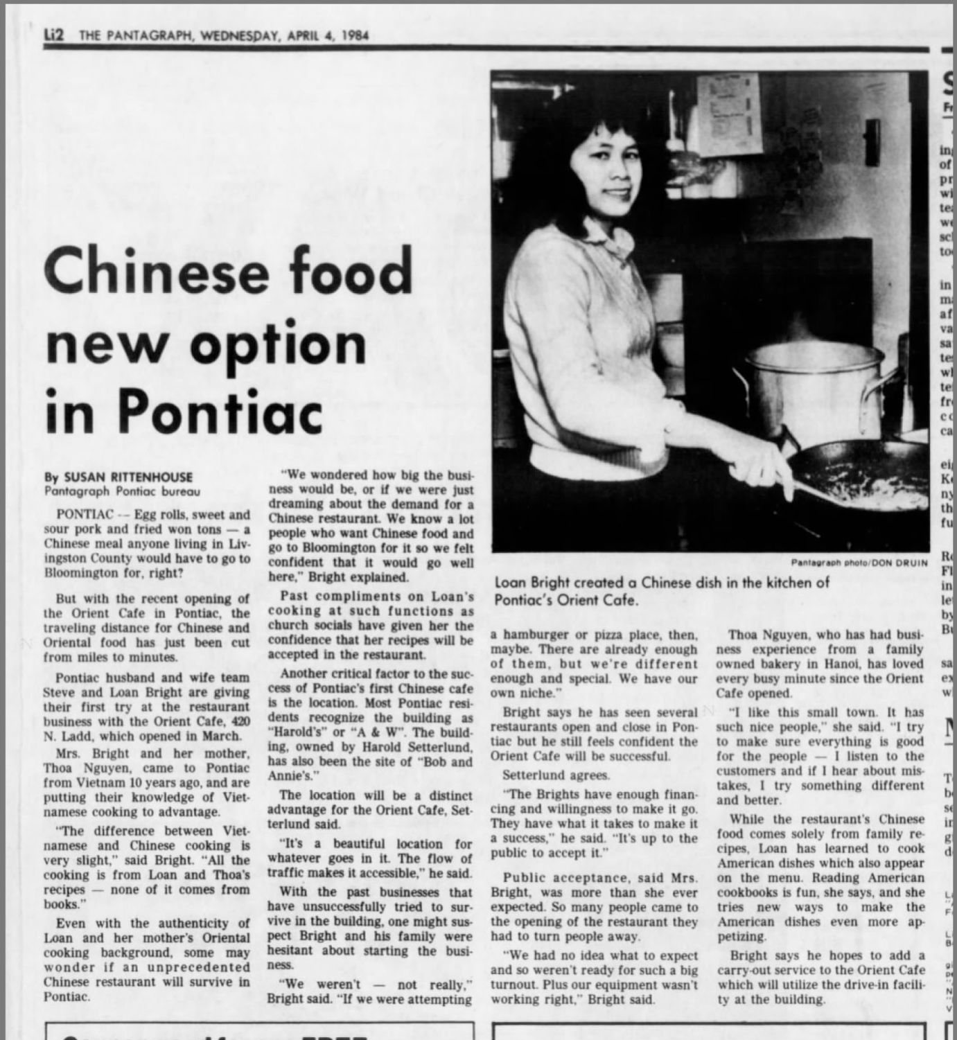 Chinese food new option in Pontiac